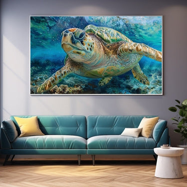 Sea Turtle Oil Painting